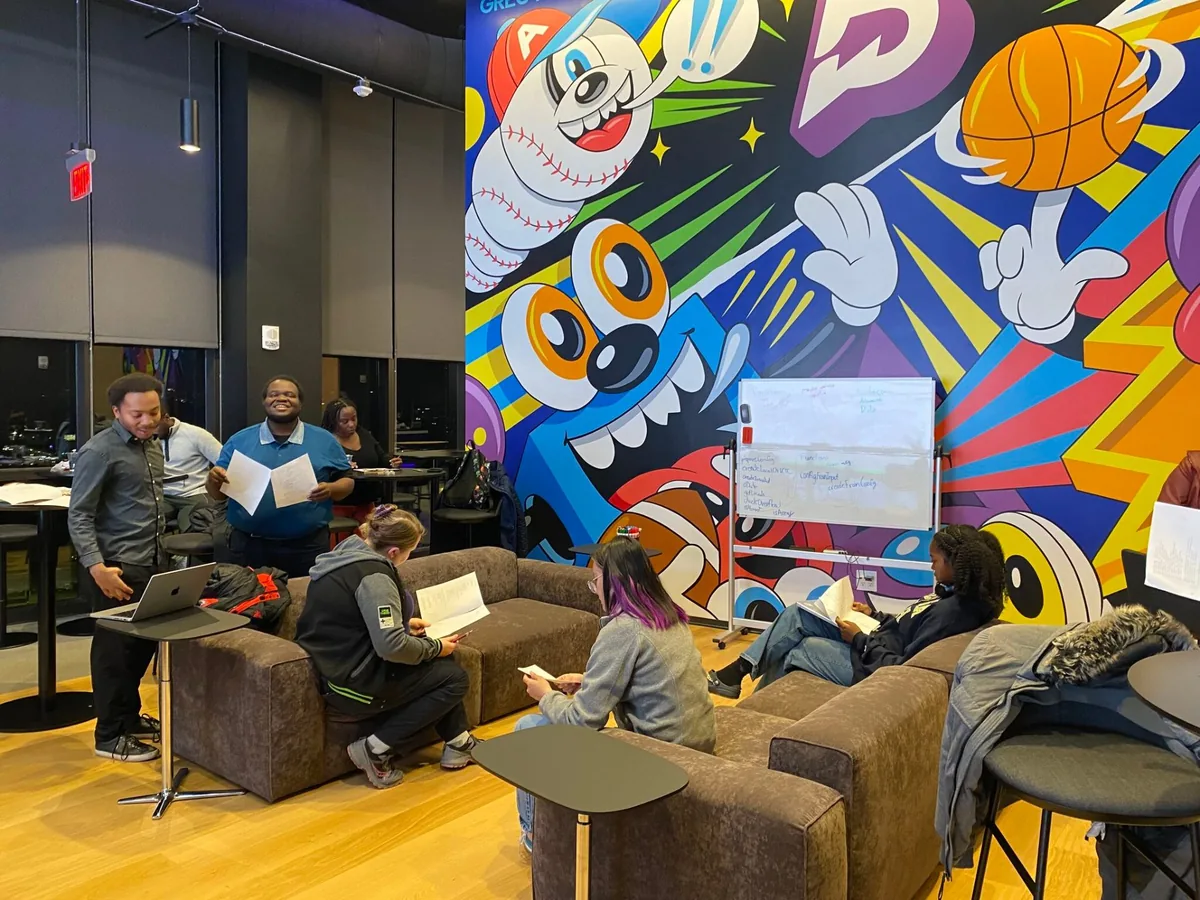 Small group at a REFACTR Code Reading Club session